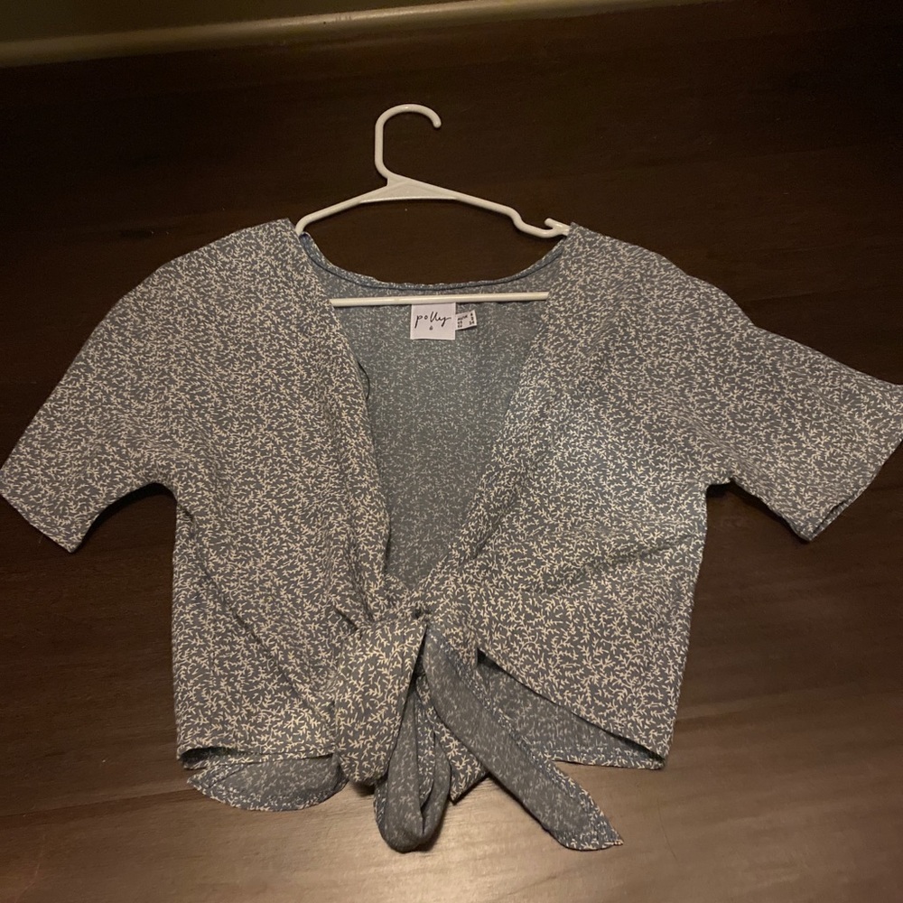 Princess Polly floral wrap top